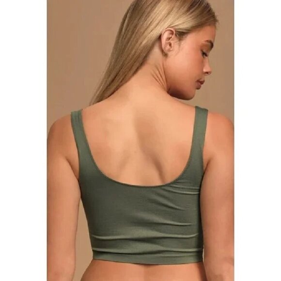 NWT Free People Scoop Neck Crop Top Size XS / Small - Picture 3 of 8